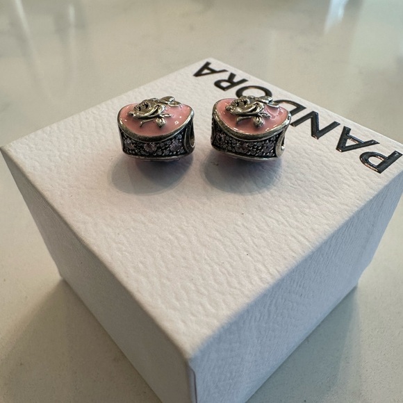 Pandora Disney Minnie Mouse Pink Enamel Charm - Picture 3 of 6